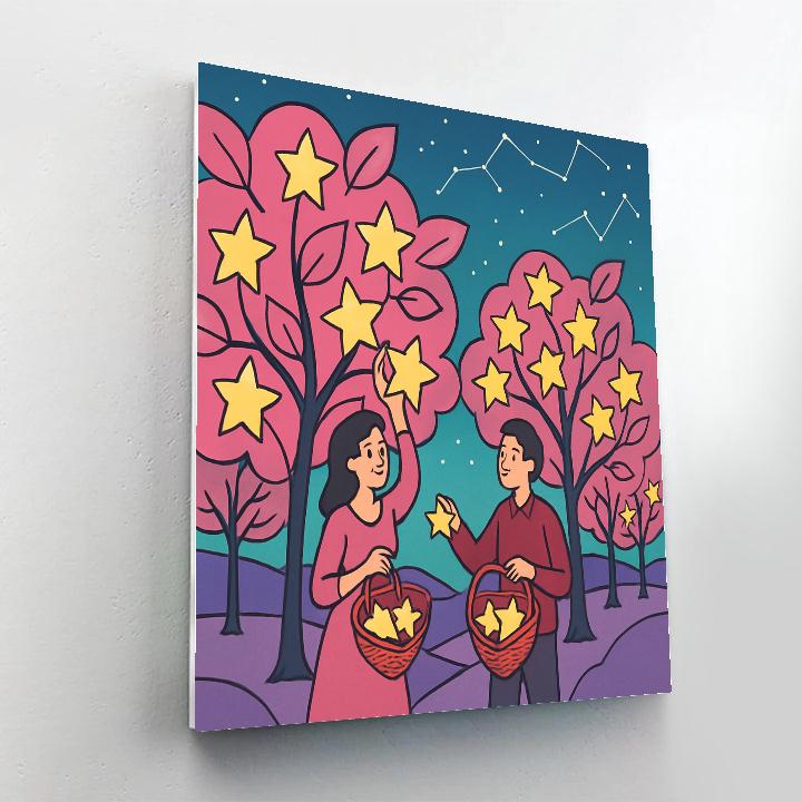 Star Orchard Valentines Day Harvest Painting by numbers kit