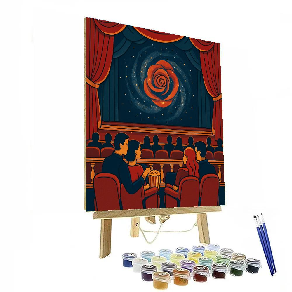 Valentines Day Space Theater Balcony Seats Painting by numbers kit