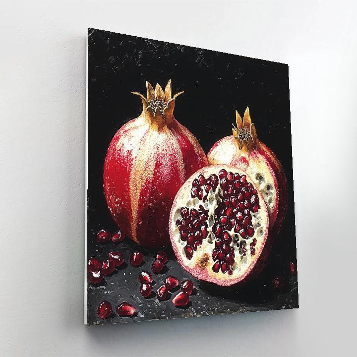 Caravaggio Inspired Eclipse Pomegranate paint by color