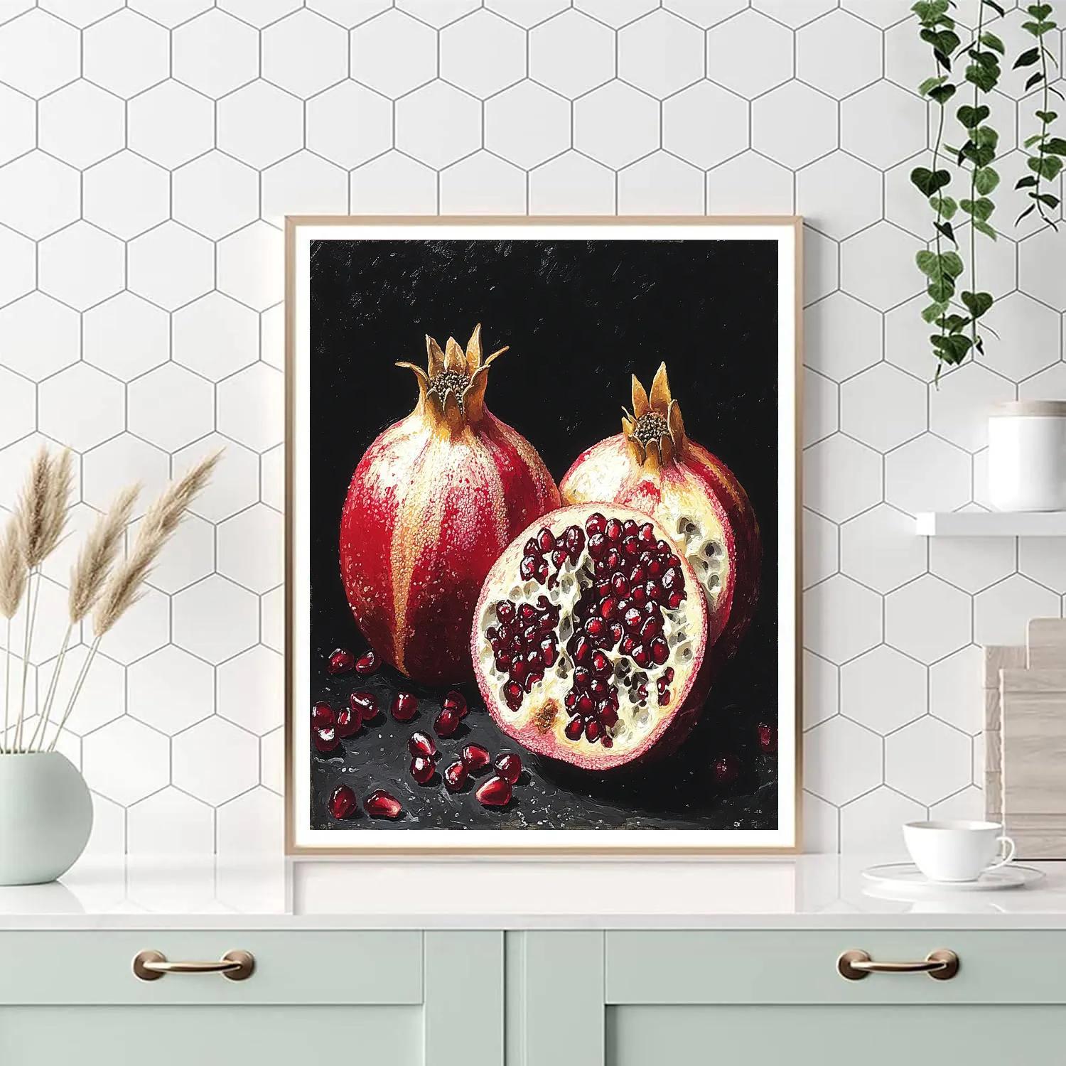 Caravaggio Inspired Eclipse Pomegranate paint by color