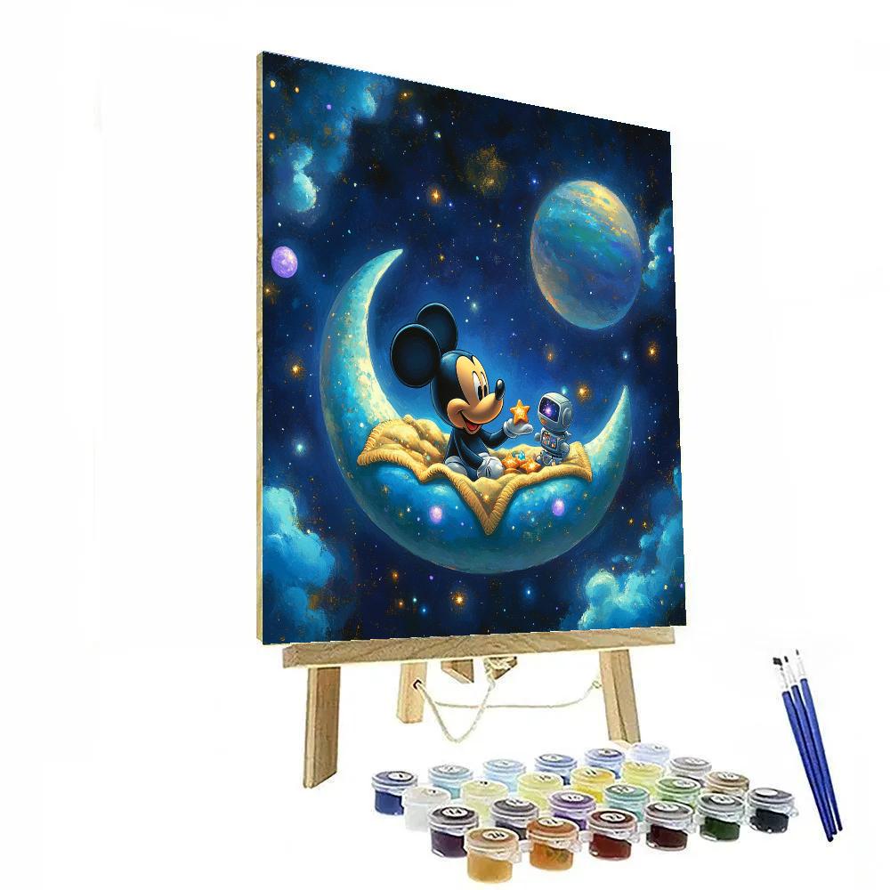 Mickey Mouse Space Picnic DIY paint by numbers