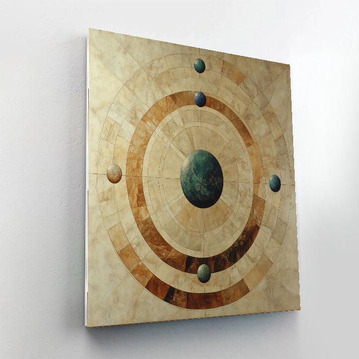 Michelangelo Inspired Solar System Orrery Of Dust Rings Numbered painting kits