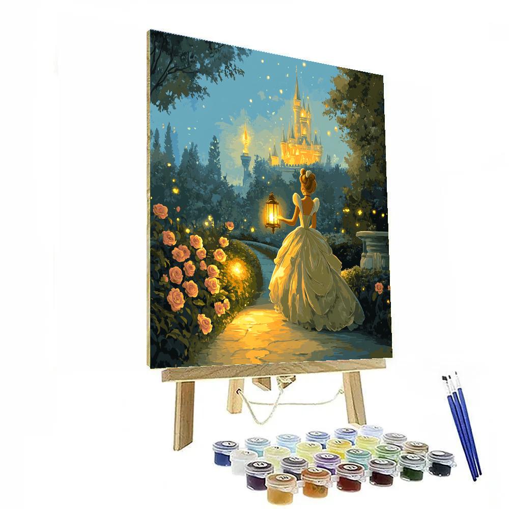 Cinderella Castle Garden Lantern Walk Painting by numbers kit
