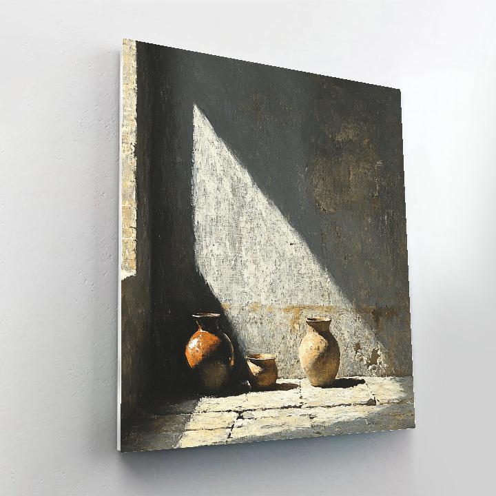 Diego Velázquez Inspired Silvery Pantry Light Study Paint by numbers art