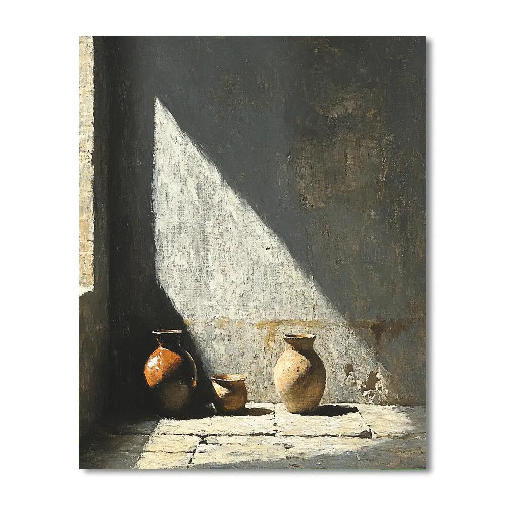 Diego Velázquez Inspired Silvery Pantry Light Study Paint by numbers art