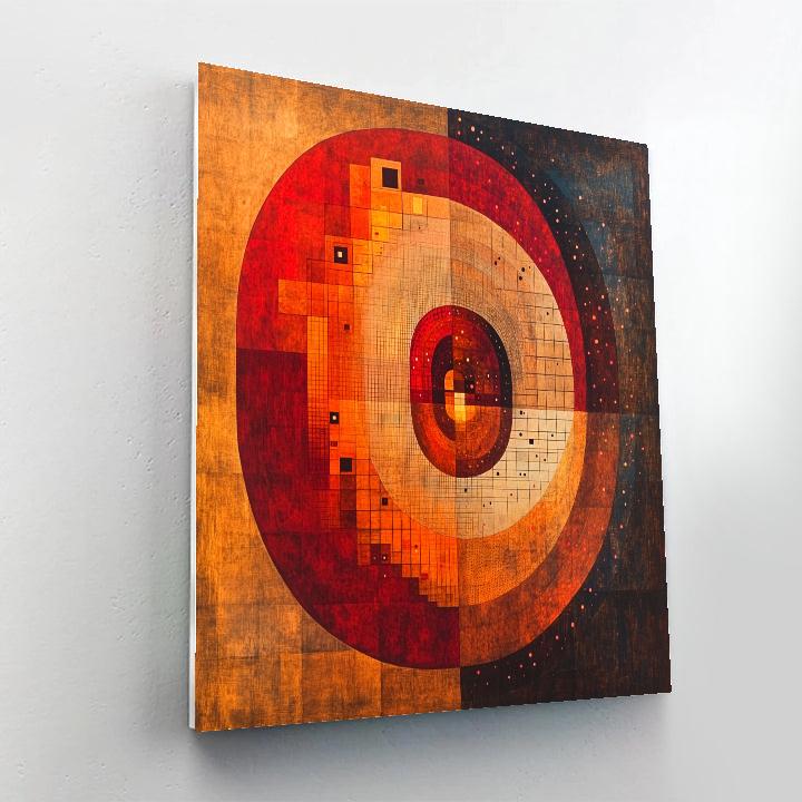 Paul Klee Inspired Arithmetic Of Quiet Orbits paint by numbers