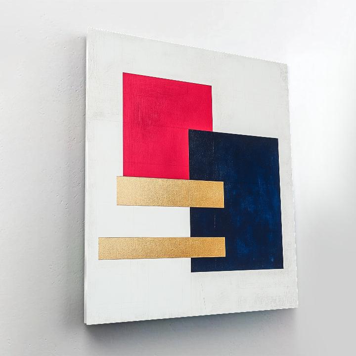 Kazimir Malevich Inspired Quantum Superposition Grid paint by numbers