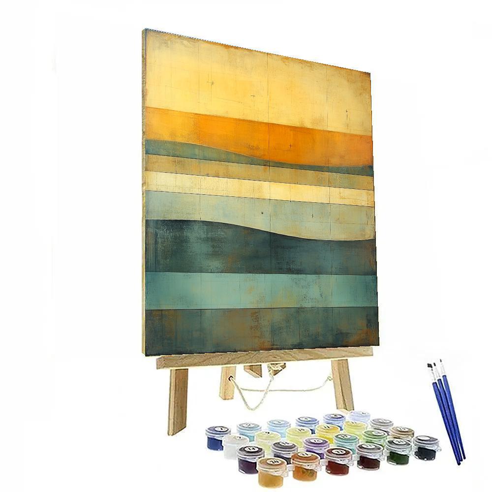 Paul Klee Inspired Fugue Of Amber Latitude DIY paint by numbers