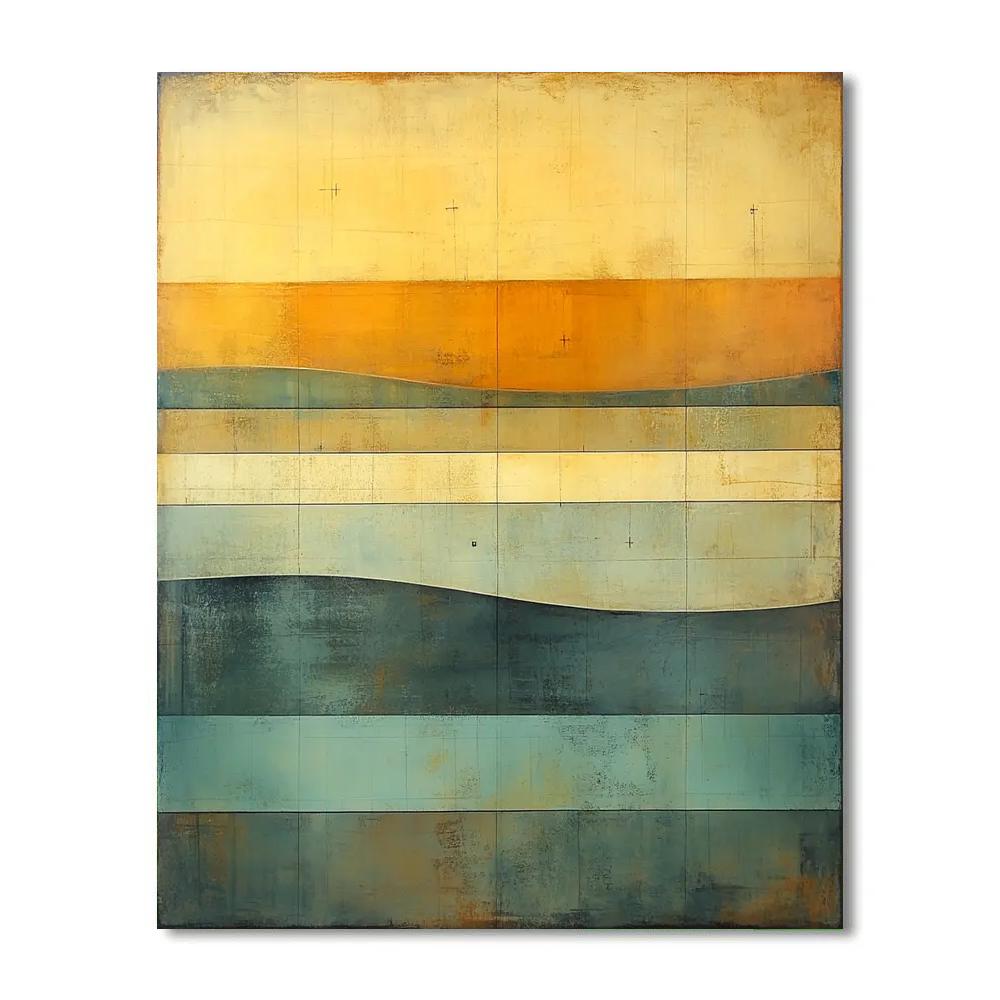 Paul Klee Inspired Fugue Of Amber Latitude DIY paint by numbers