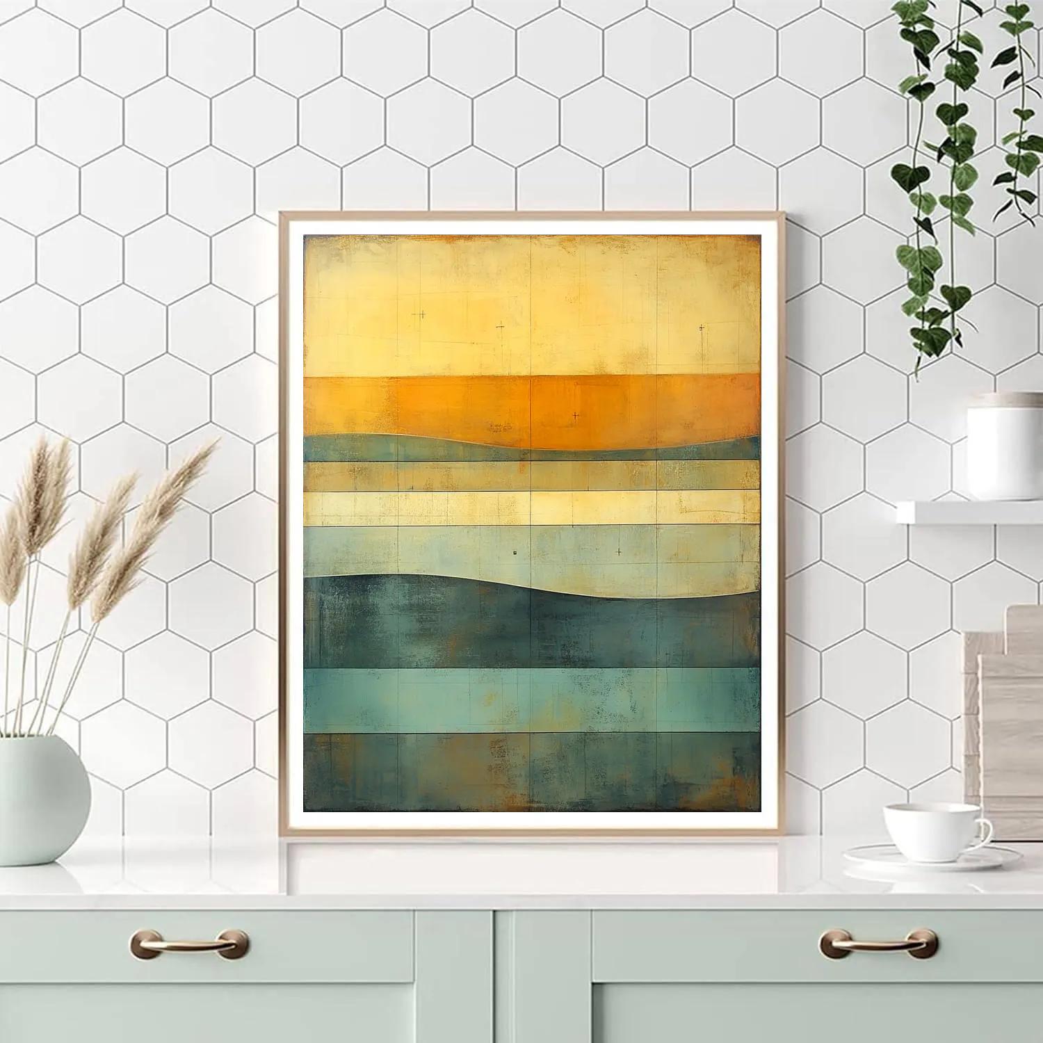 Paul Klee Inspired Fugue Of Amber Latitude DIY paint by numbers