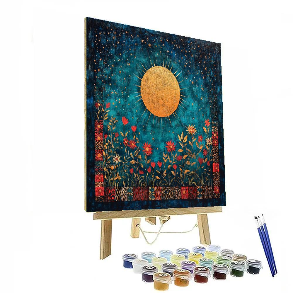 Frida Kahlo Inspired Eclipse Garden Of Inner Fire Paint by numbers kits