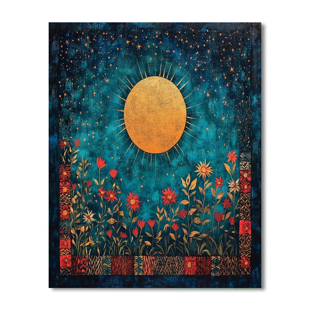 Frida Kahlo Inspired Eclipse Garden Of Inner Fire Paint by numbers kits