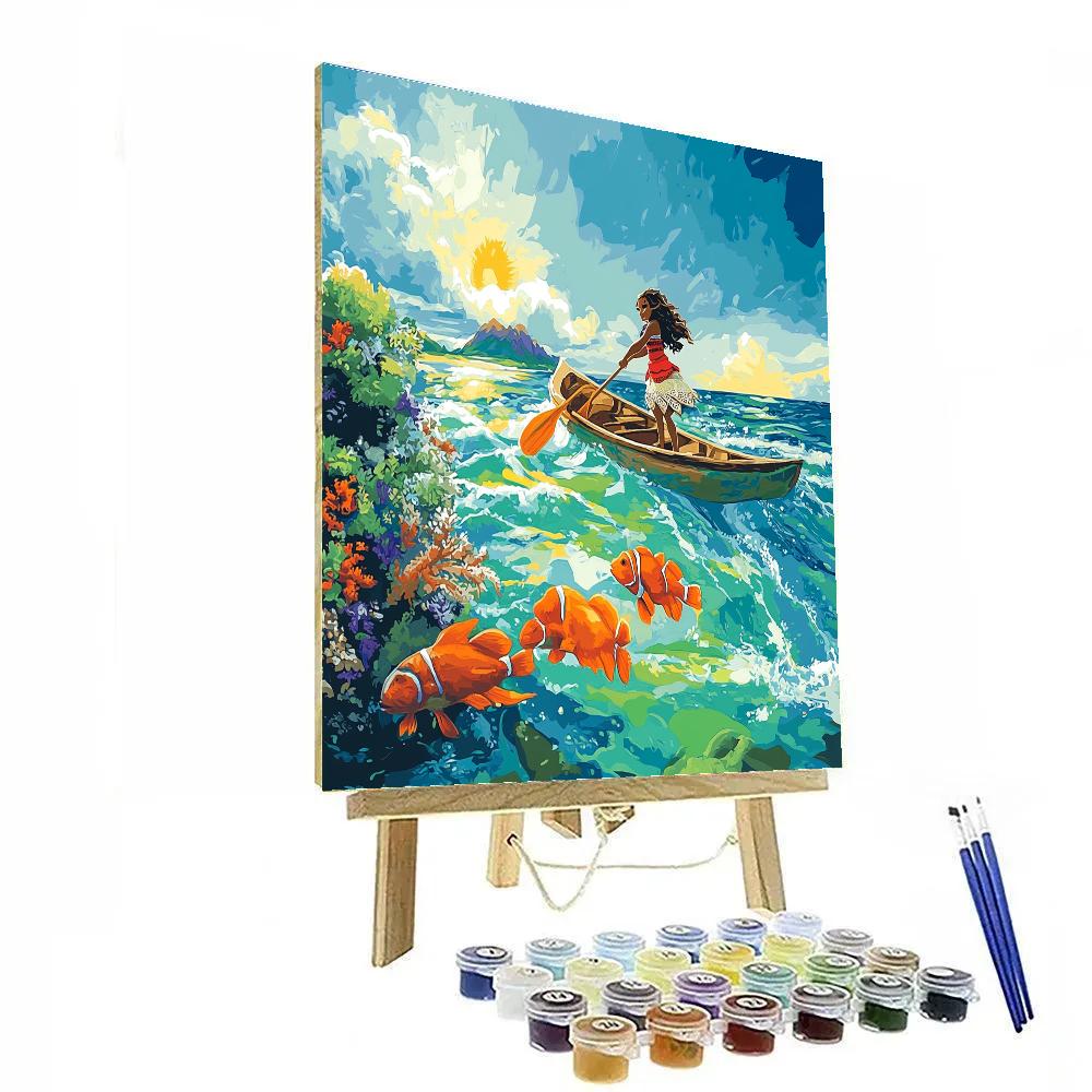 Moana Reef Rainbow Voyage Painting by numbers kit