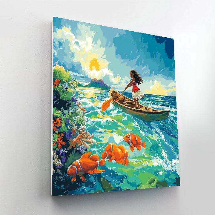 Moana Reef Rainbow Voyage Painting by numbers kit