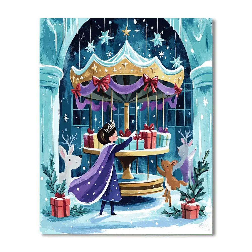 Aurora Castle Gift Wrap Workshop Paint by numbers kits