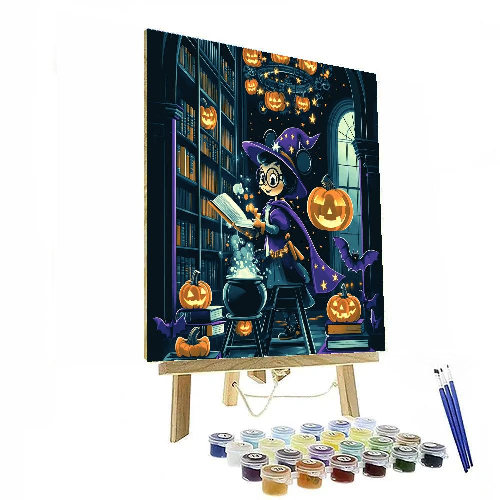 Potion Party In The Clockwork Pumpkin Library Painting by numbers kit