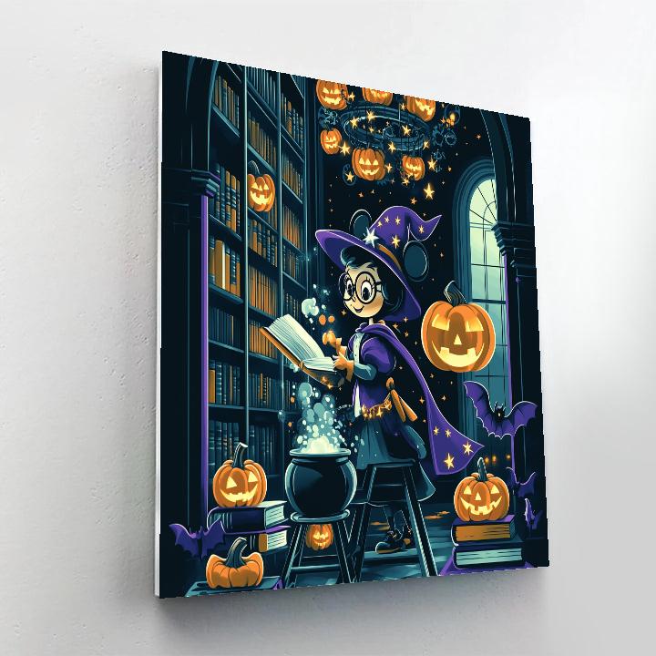 Potion Party In The Clockwork Pumpkin Library Painting by numbers kit