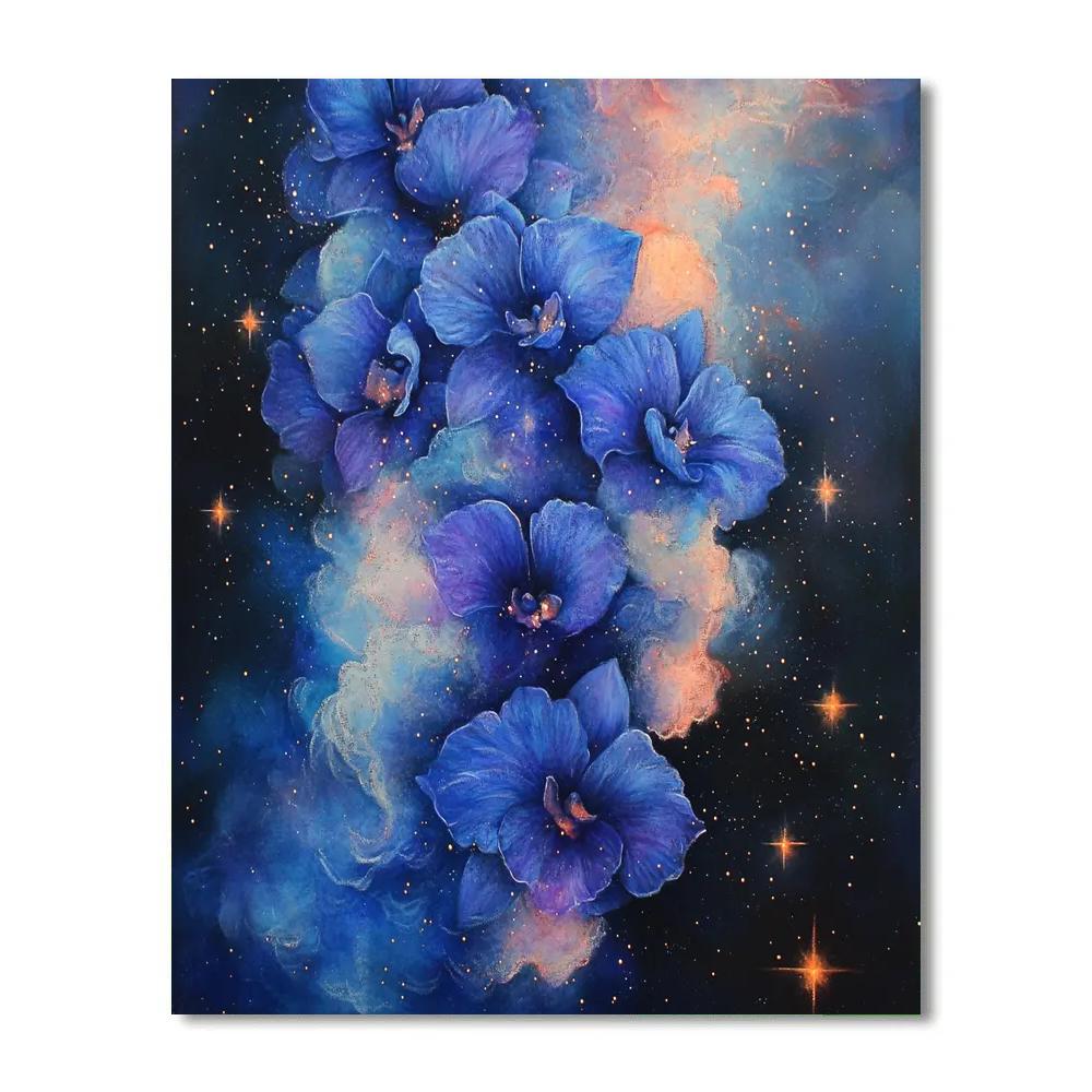 Edgar Degas Inspired Orchid Nebula Stillness DIY paint by numbers