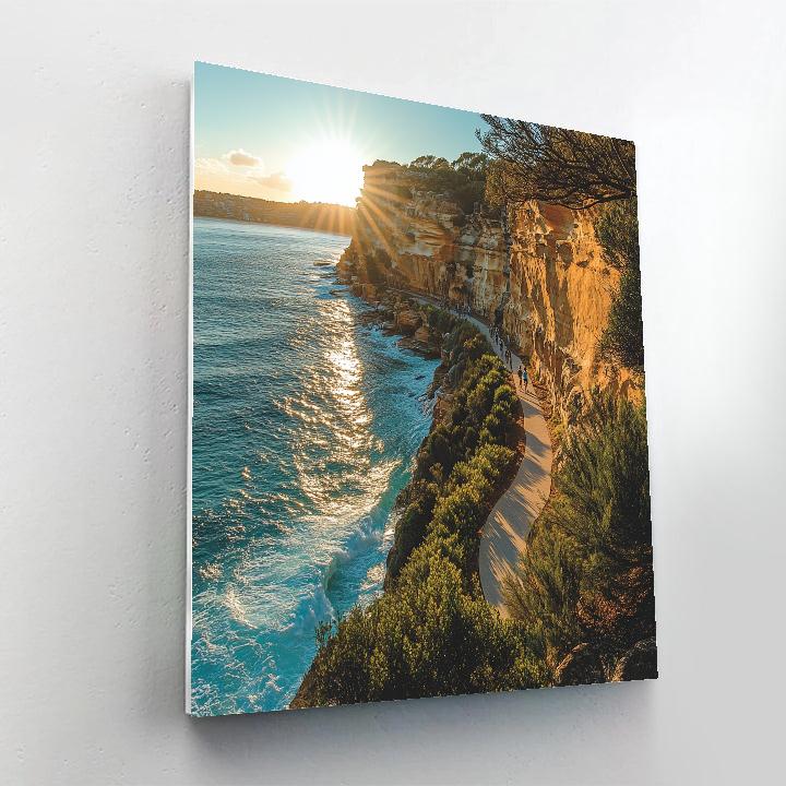 Seaside Cliffs At Bondi To Coogee Walk Sydney Australia Paint by numbers art