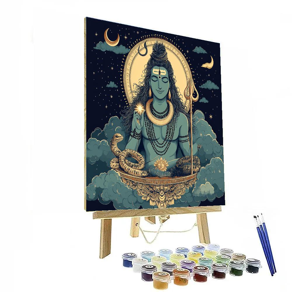 Celestial Loom Of Shiva Painting by numbers kit