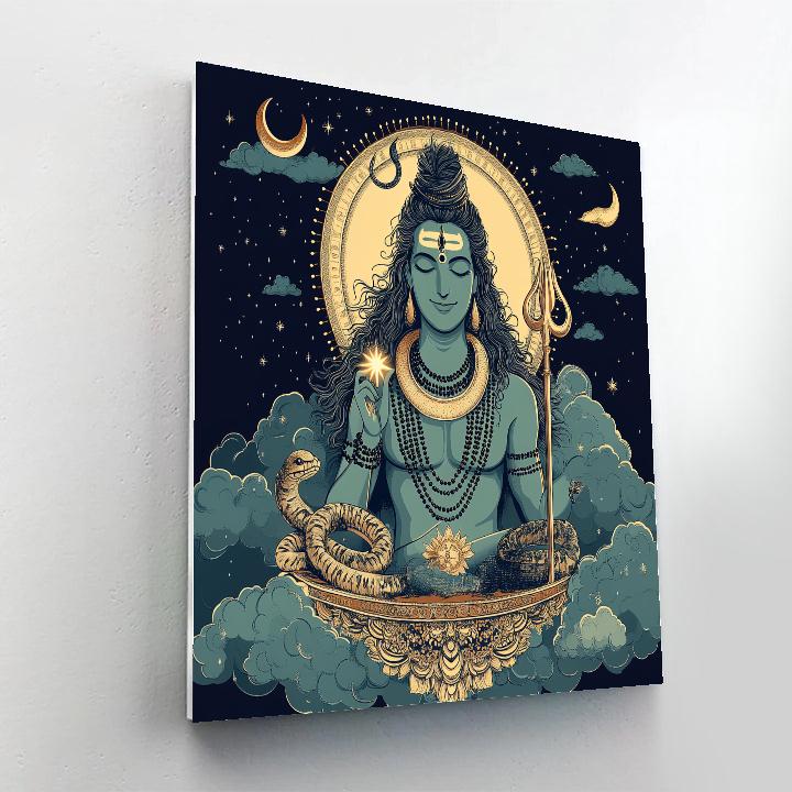 Celestial Loom Of Shiva Painting by numbers kit