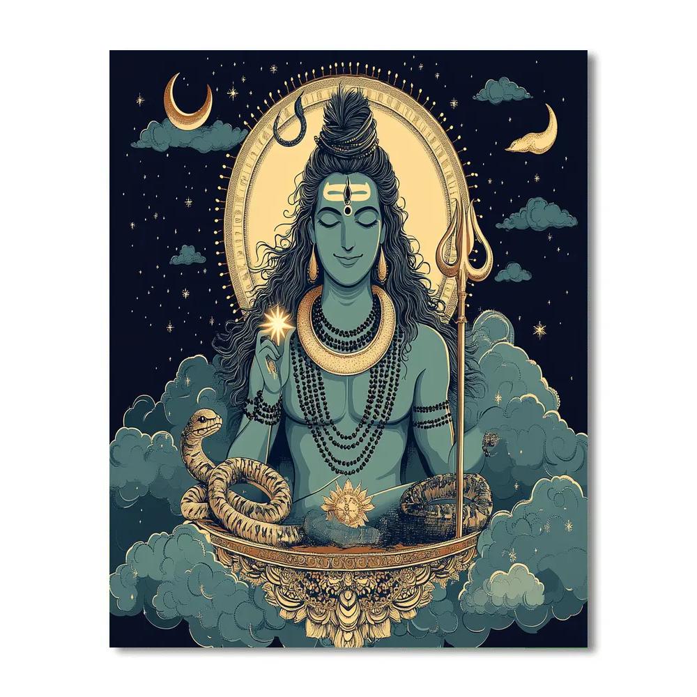 Celestial Loom Of Shiva Painting by numbers kit