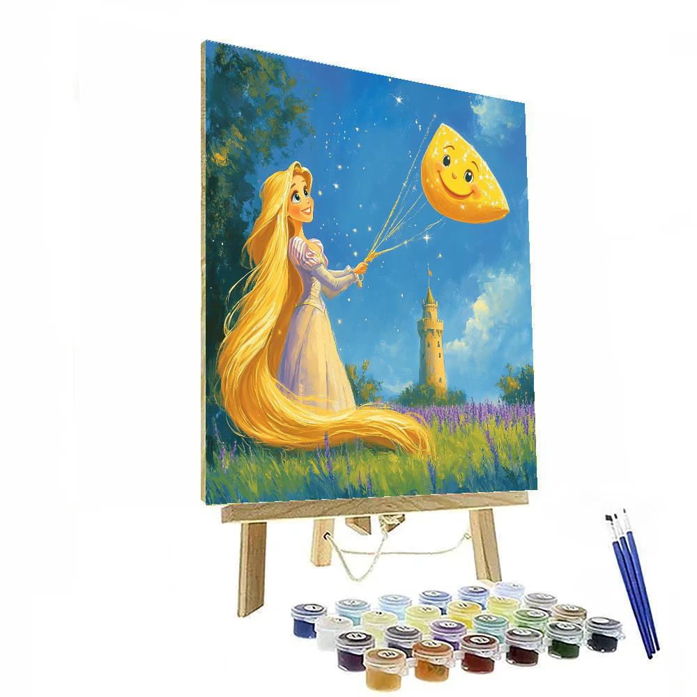 Rapunzel Tower Kites And Comets Painting by numbers kit
