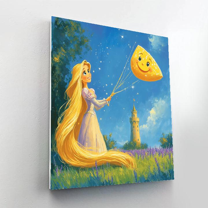 Rapunzel Tower Kites And Comets Painting by numbers kit