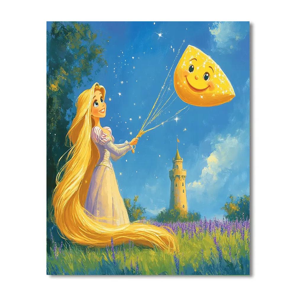 Rapunzel Tower Kites And Comets Painting by numbers kit