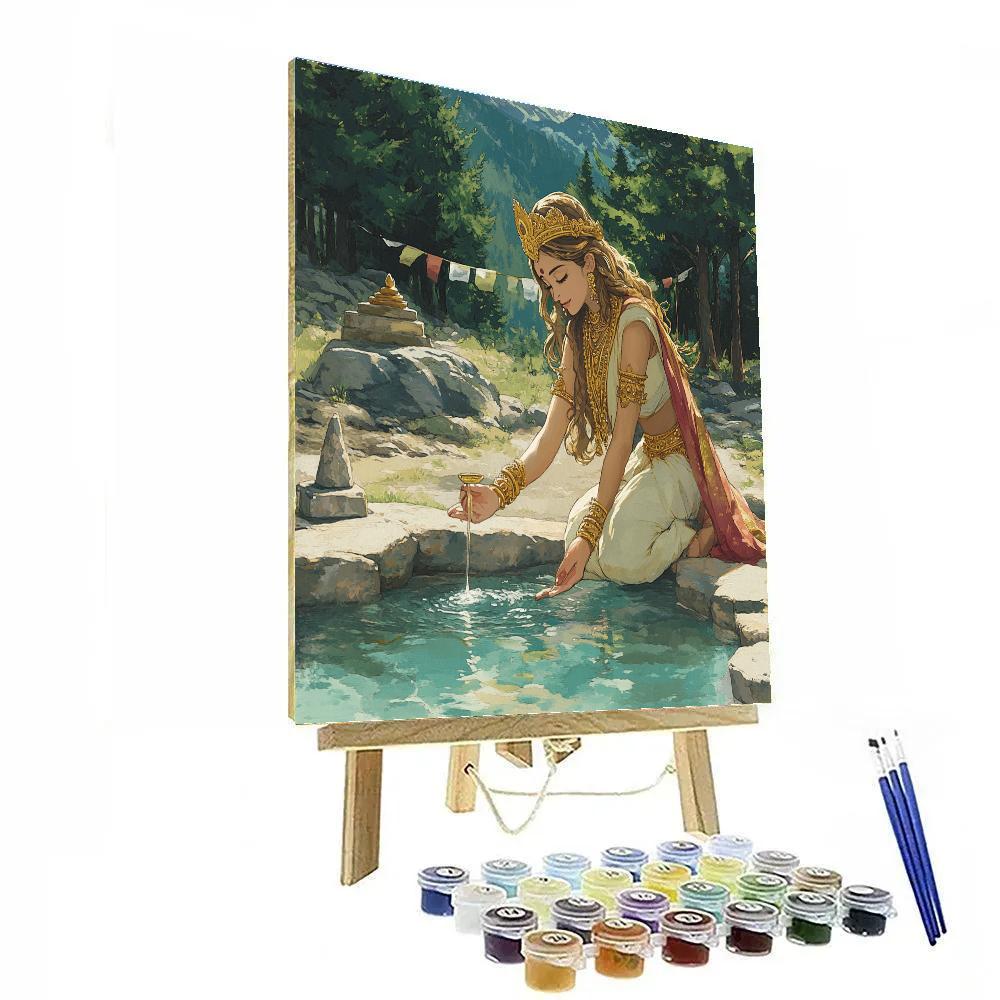 Parvati At The Cedar Grove Spring DIY paint by numbers