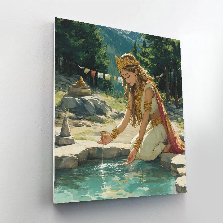 Parvati At The Cedar Grove Spring DIY paint by numbers