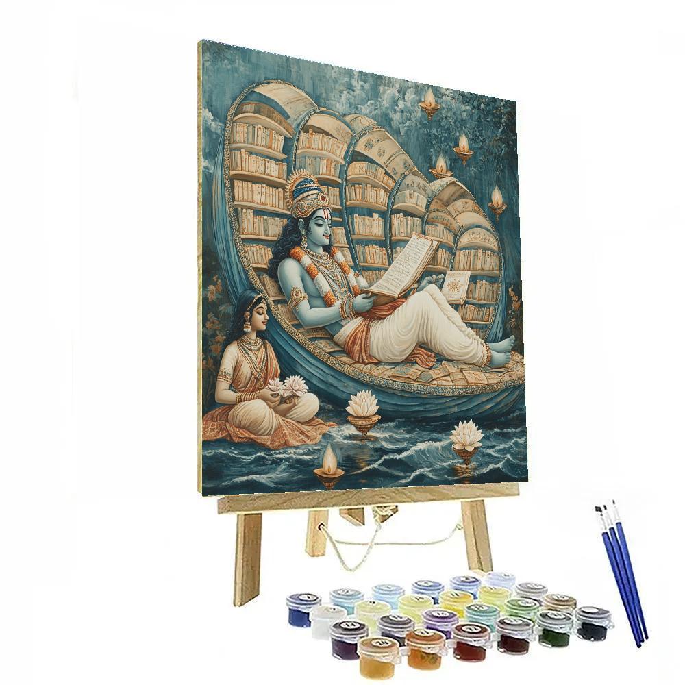 Ananta Shesha Library Of Waves paint by number