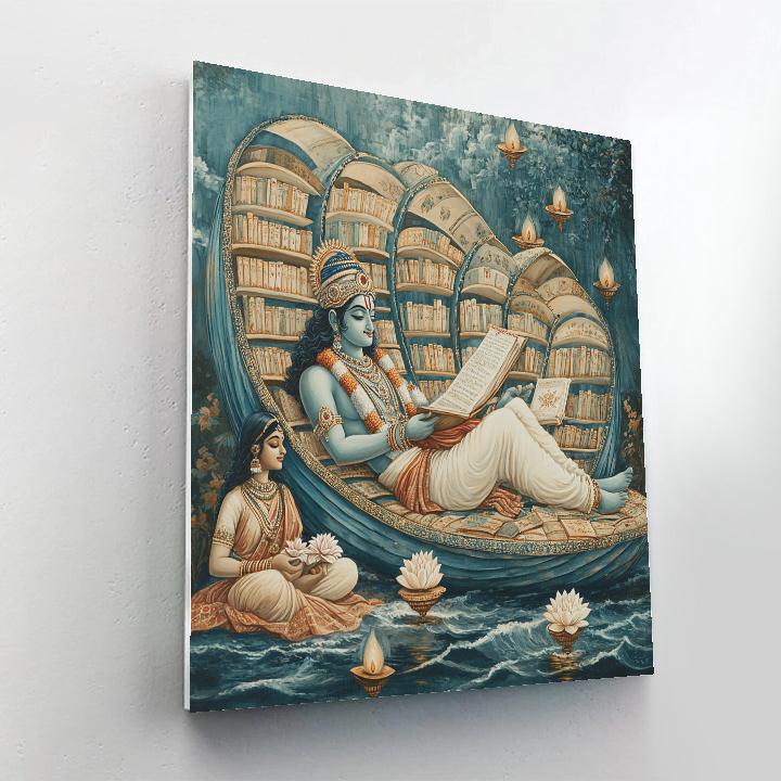 Ananta Shesha Library Of Waves paint by number