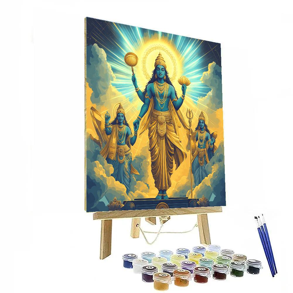 Sudarsana Discus Aurora Gate Paint by numbers art