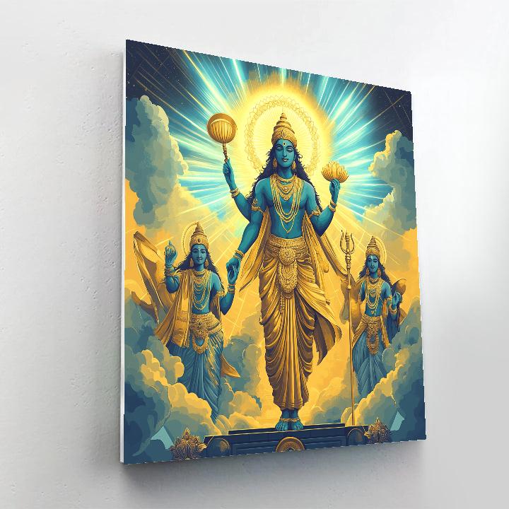 Sudarsana Discus Aurora Gate Paint by numbers art