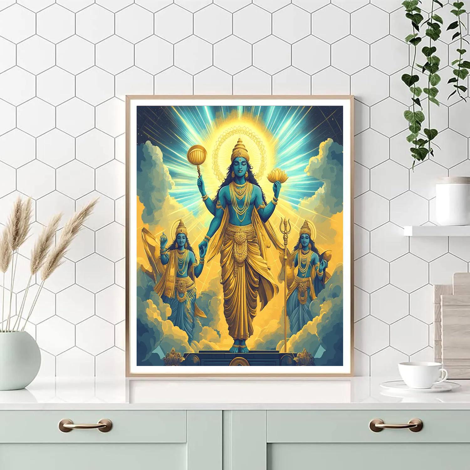 Sudarsana Discus Aurora Gate Paint by numbers art