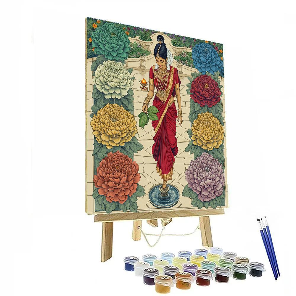 Parvati Of The Nine Gems Garden DIY paint by numbers