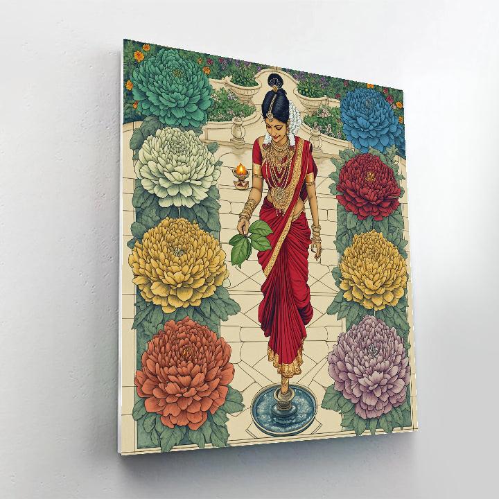 Parvati Of The Nine Gems Garden DIY paint by numbers