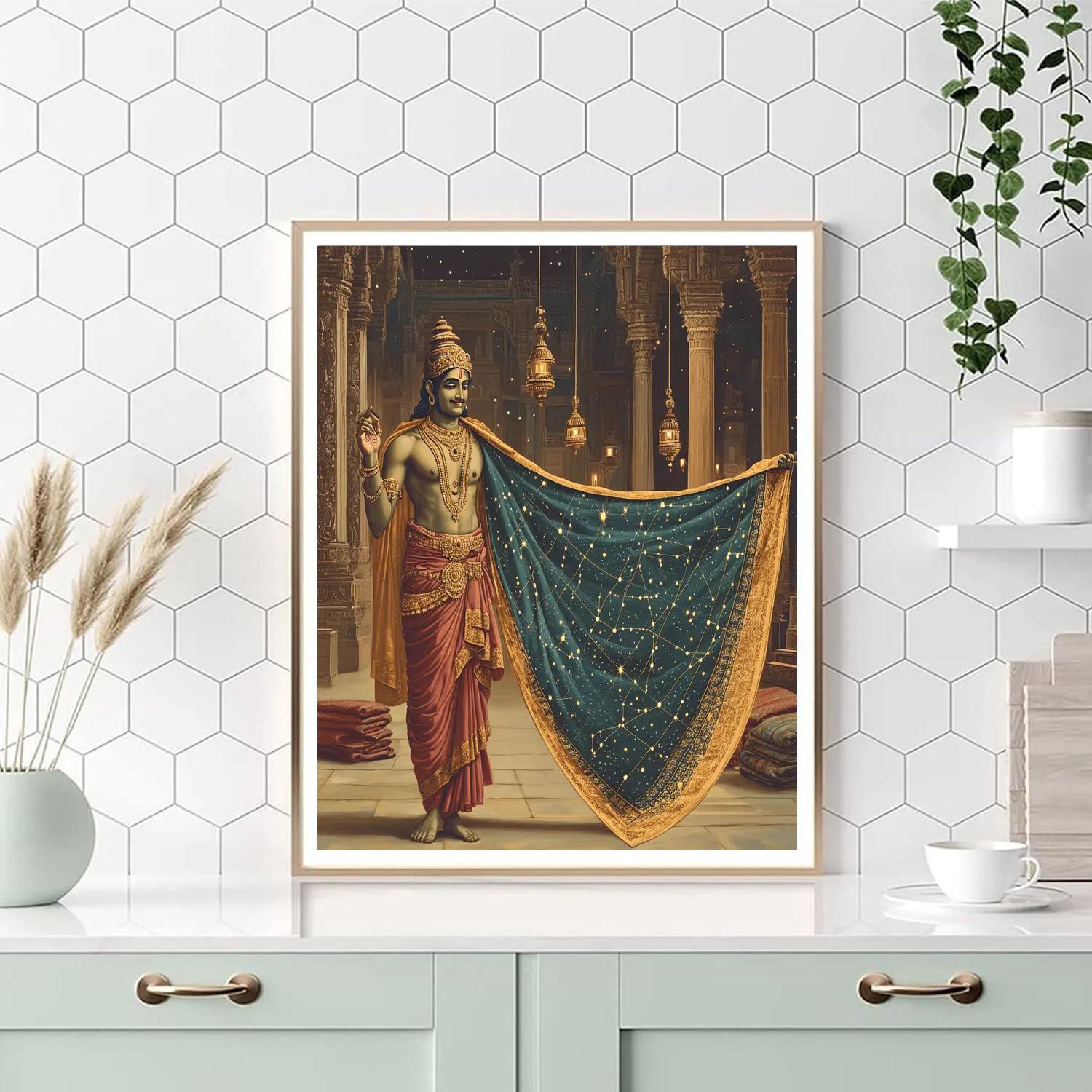 Brahma Scripted Constellation Tapestry DIY paint by numbers