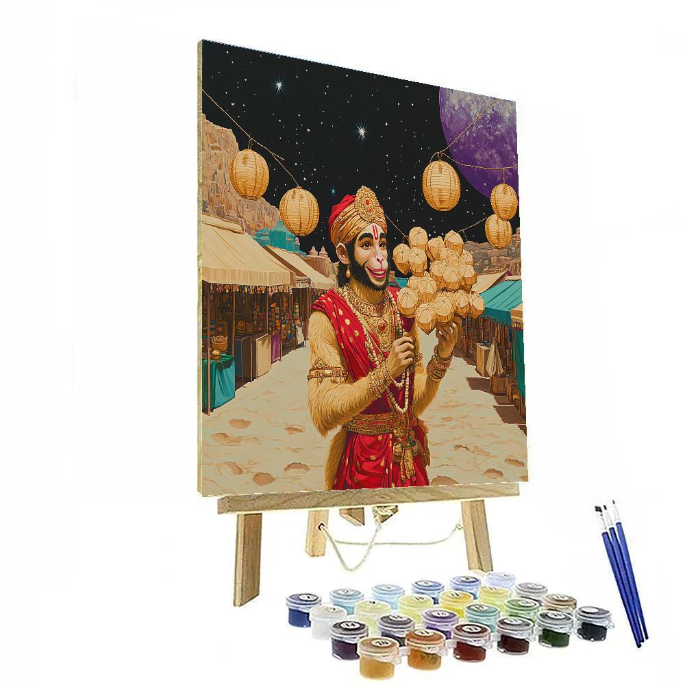 Hanuman Lantern Keeper Of The Lunar Bazaar Paint by numbers kits