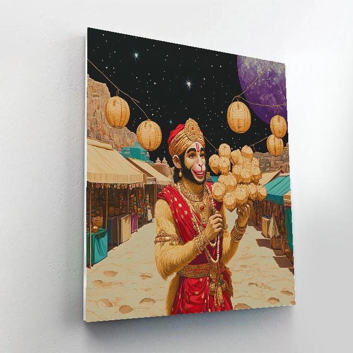Hanuman Lantern Keeper Of The Lunar Bazaar Paint by numbers kits