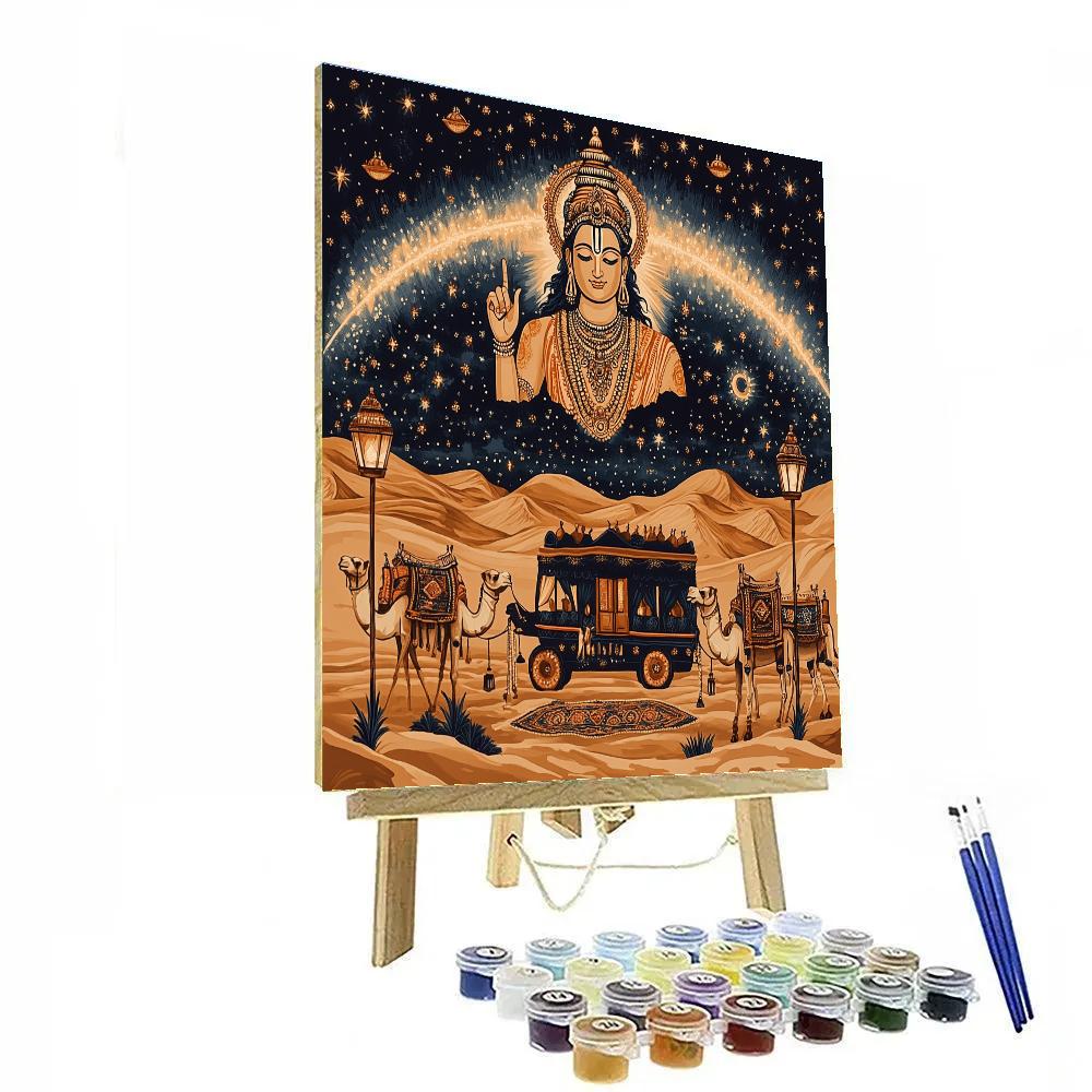 Brahma Guided Desert Caravan Night DIY paint by numbers