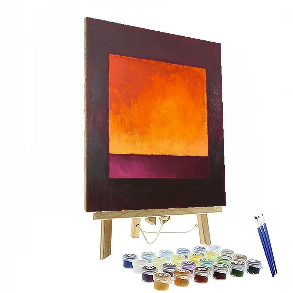 Mark Rothko Inspired Event Horizon Ember Drift paint by numbers