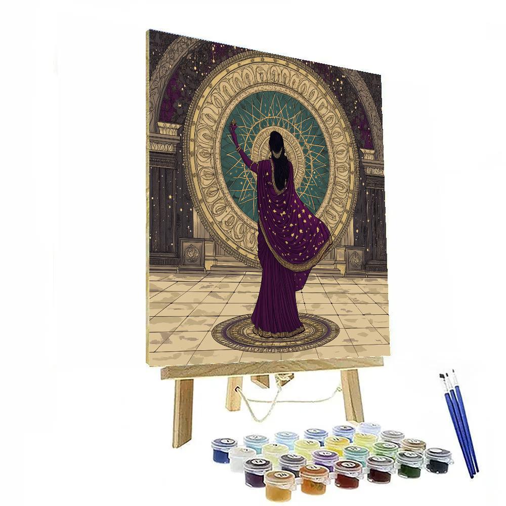 Parvati In The Mandala Mirror Courtyard paint by numbers