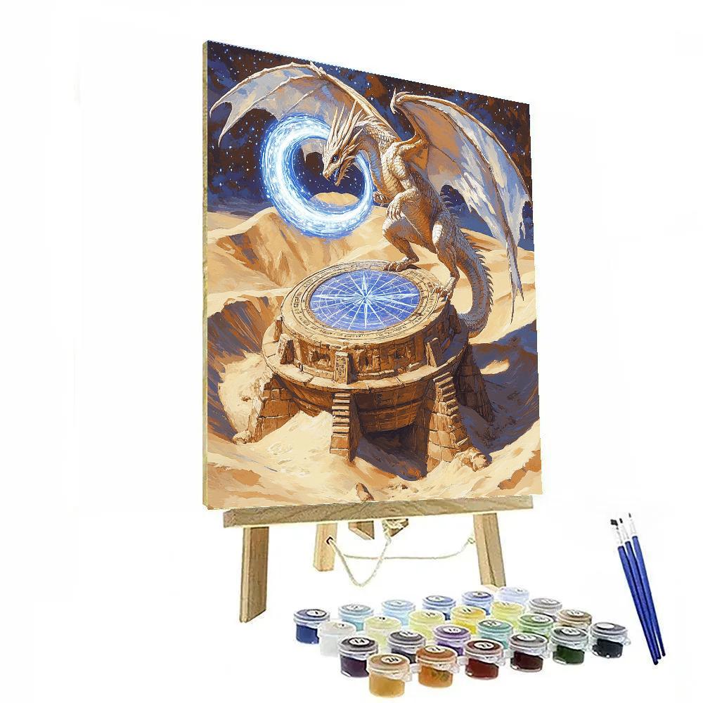 Glass Dune Observatory With Dragon paint by numbers