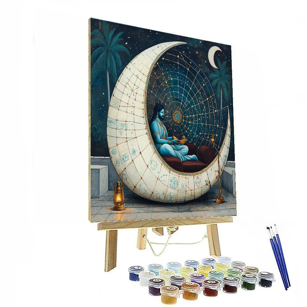 Vishnu In The Conch Shell Observatory Paint by numbers kits