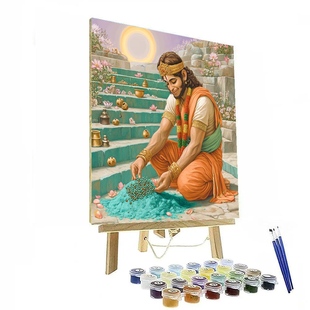 Hanuman Garden Of Floating Rudraksha Seeds DIY paint by numbers