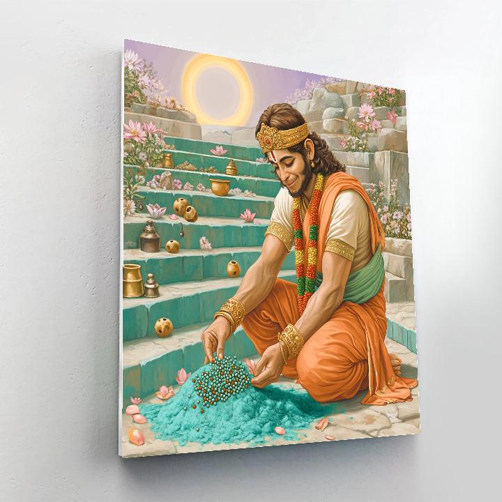 Hanuman Garden Of Floating Rudraksha Seeds DIY paint by numbers