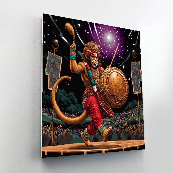 Hanuman Drumbeat At The Meteor Shower Concert Paint by numbers kits