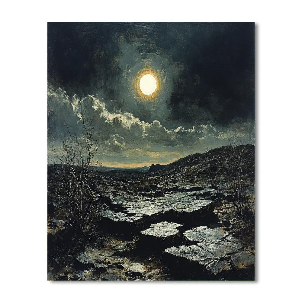 Francisco Goya Inspired Eclipse Over The Basalt Moors Paint by numbers kits